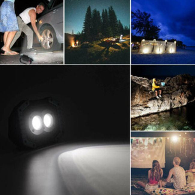 2 x COB Solar Super Bright LED Work Light