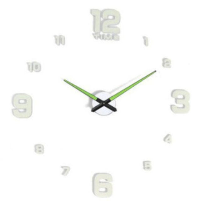 3D DIY Wall Clock Silent Quartz Luminous