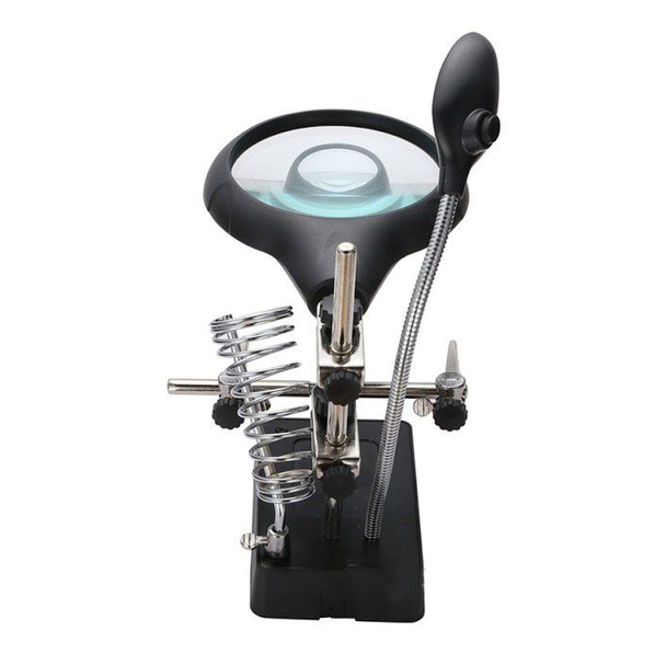 5 LED Auxiliary Clip Magnifier AC/DC Interchangeable