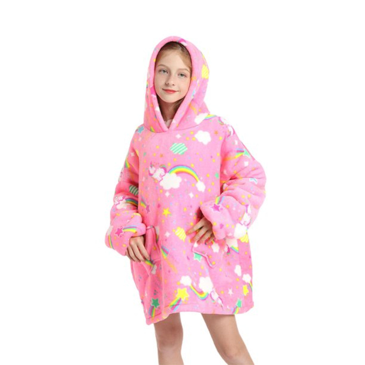 Glow In The Dark Hoodie Blanket