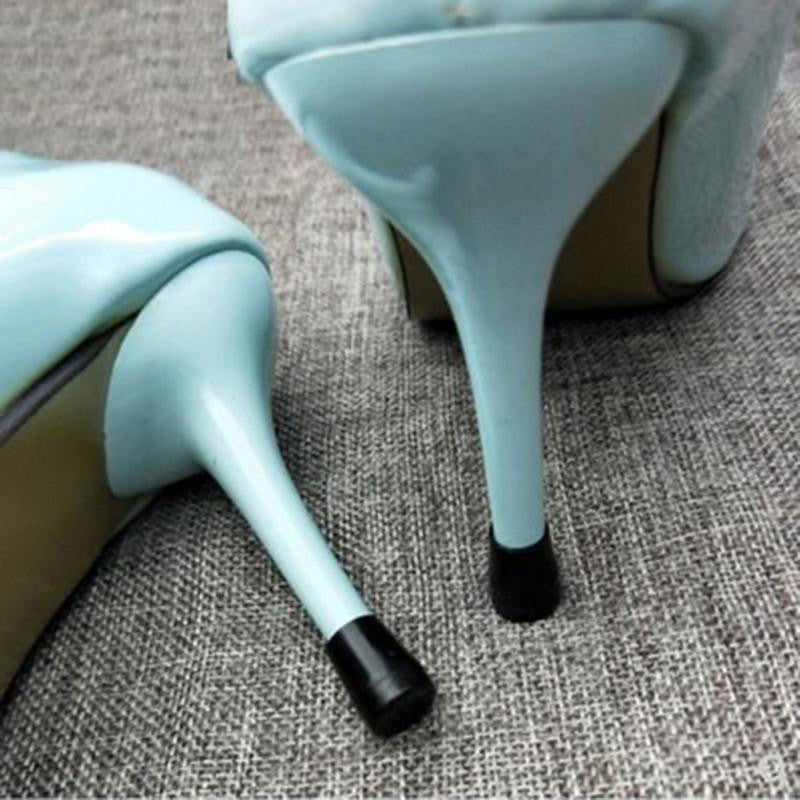 High Heel Protector Non Slip Cover Women Shoe Stopper - Black