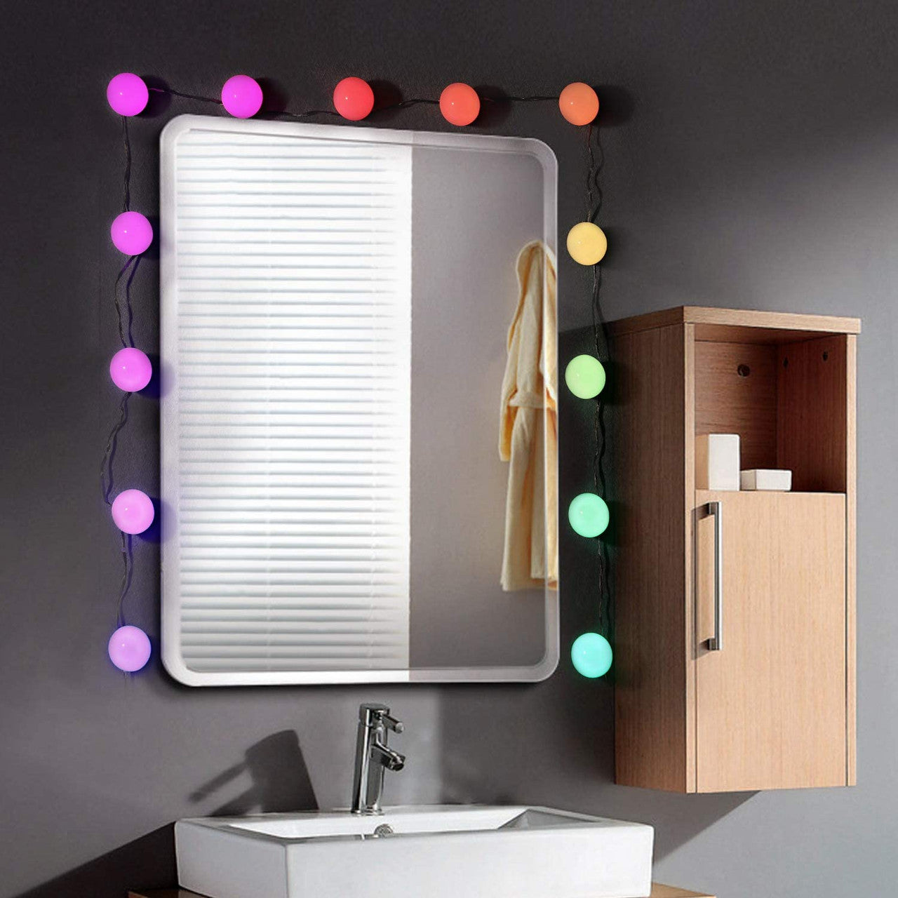 LED RGB Colorful Vanity Mirror Lights