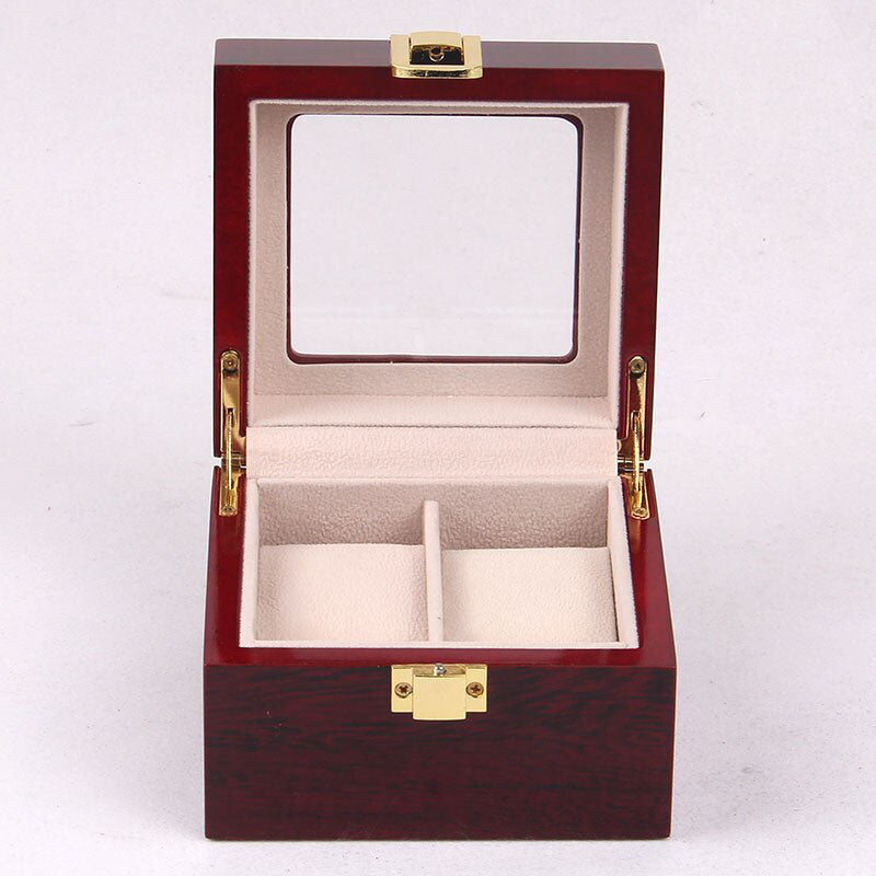 Luxury 2 Slots Wooden Watch Box
