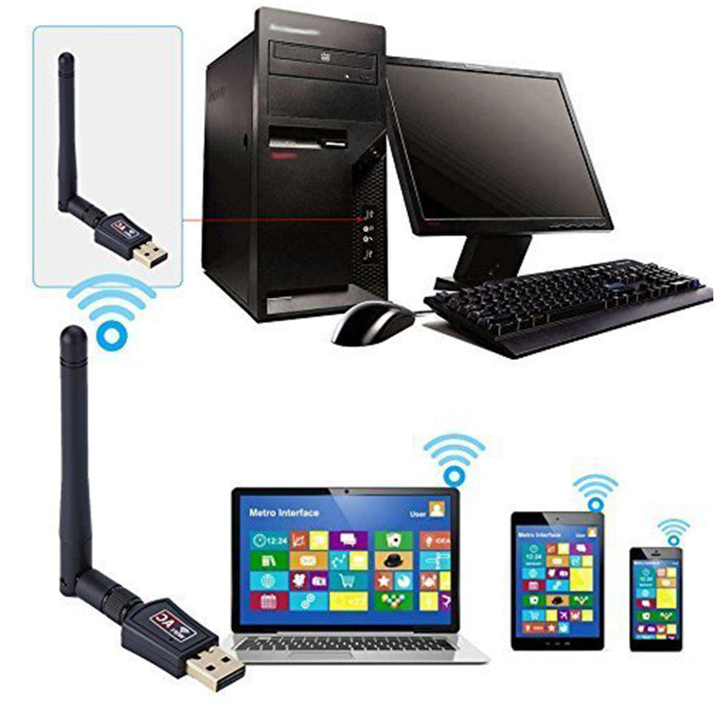 USB Wireless Adaptor 600Mbps WIFI Receiver 802.IIN