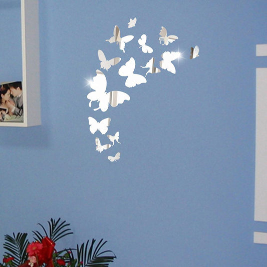 Self Adhesive Mirror 3D Butterfly Wall Decor