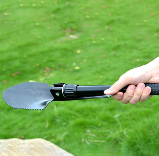 Portable Folding Camping Shovel with Compass 2