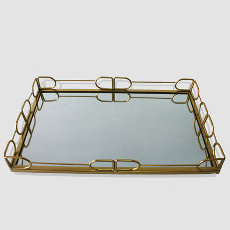 Rectangle Mirrored Vanity Tray Large Size 2