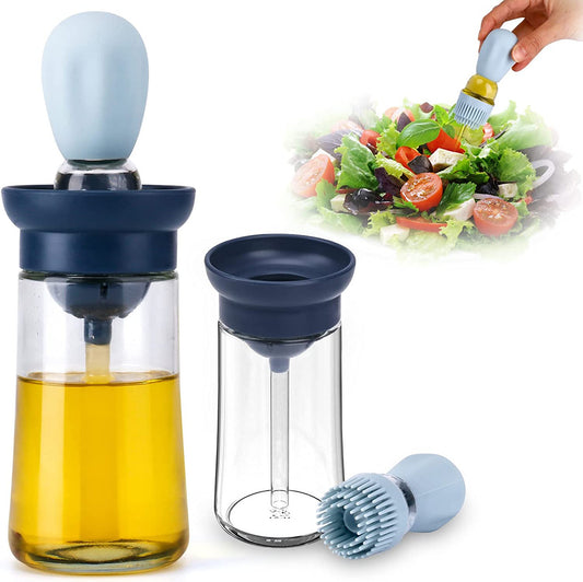 Silicone Push Type Oil Bottle Brush Kitchen Tool