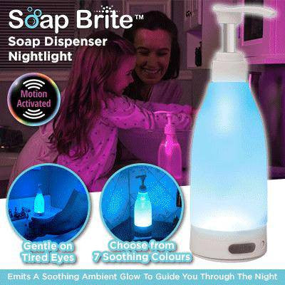 Soap Brite Lighted Sanitizer Bottle