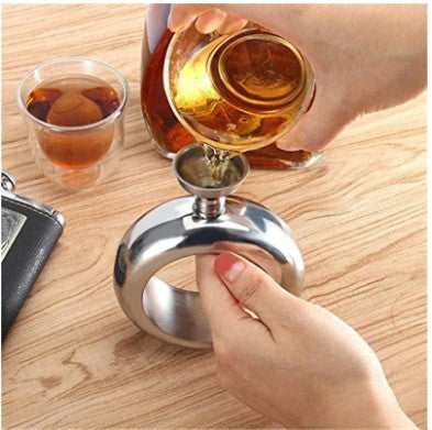 Stainless Steel Liquor Bangle Flask Bracelet