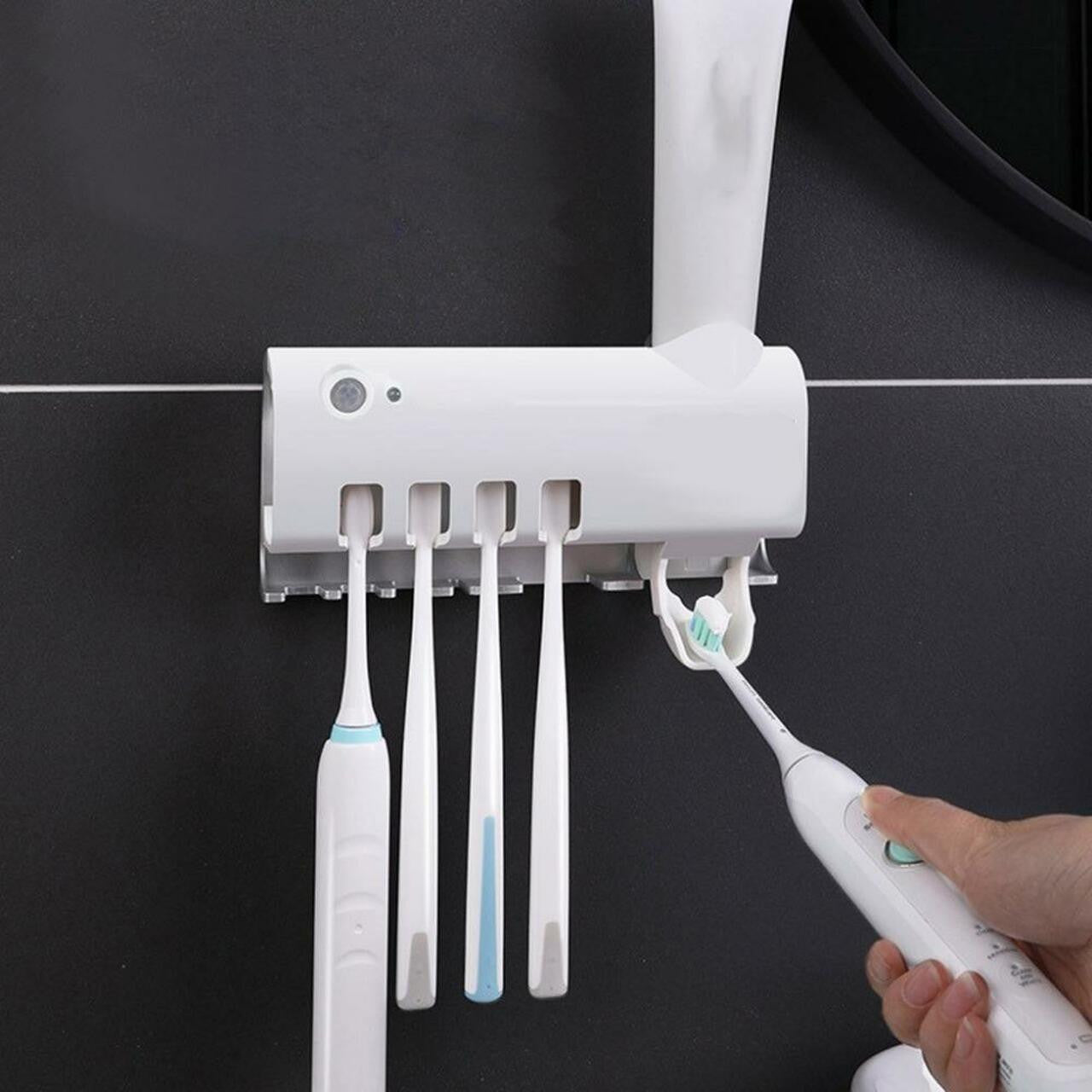 Toothbrush Disinfector And Dispenser