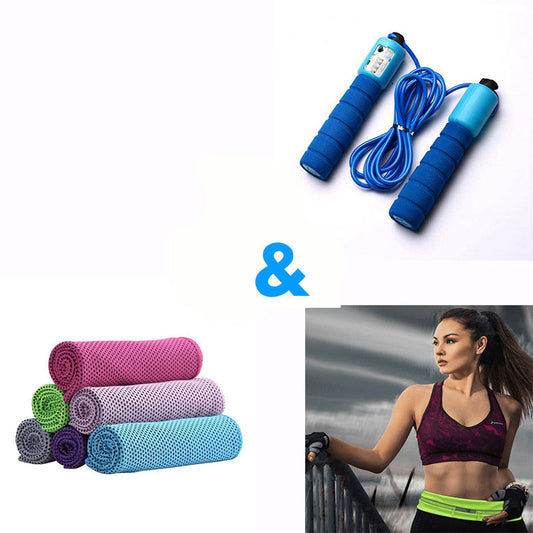 Waterproof Sports Pocket Plus Jump Rope Plus Sports Quick Dry Towel