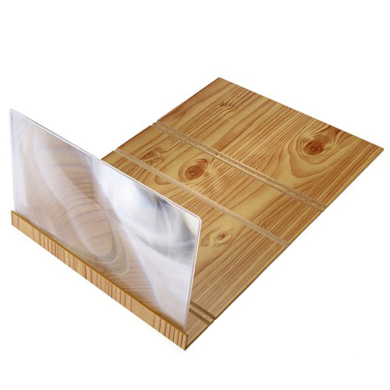 Wooden Video amplifier mobile phone magnifier