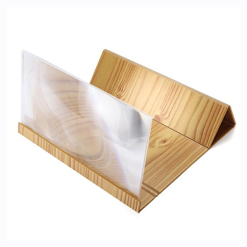 Wooden Video amplifier mobile phone magnifier