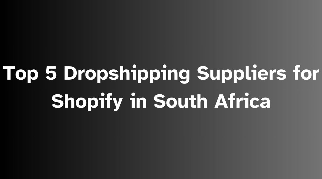 Top 5 Dropshipping Suppliers for Shopify in South Africa - 2024