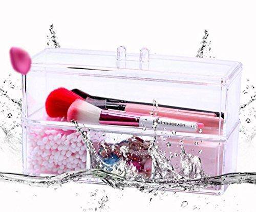 2 Layer Acrylic Makeup Organizer Storage Box
