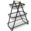 3 Tier Countertop Fruit Basket Holder Decorative Bowl Stand - Discount Dealz