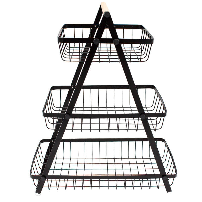 3 Tier Countertop Fruit Basket Holder Decorative Bowl Stand - Discount Dealz