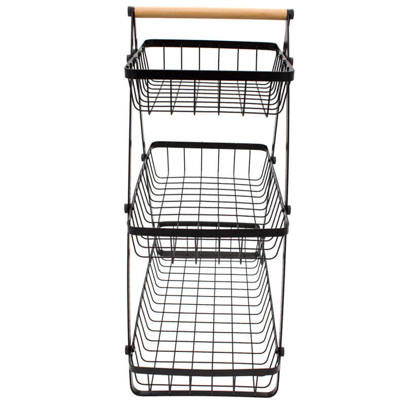 3 Tier Countertop Fruit Basket Holder Decorative Bowl Stand - Discount Dealz