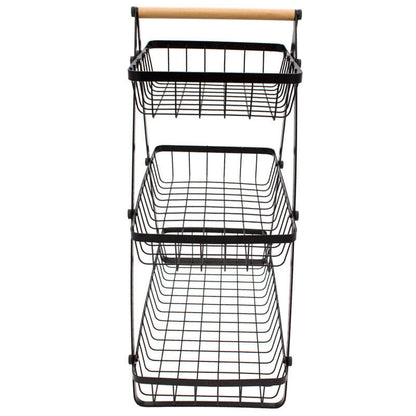 3 Tier Countertop Fruit Basket Holder Decorative Bowl Stand - Discount Dealz