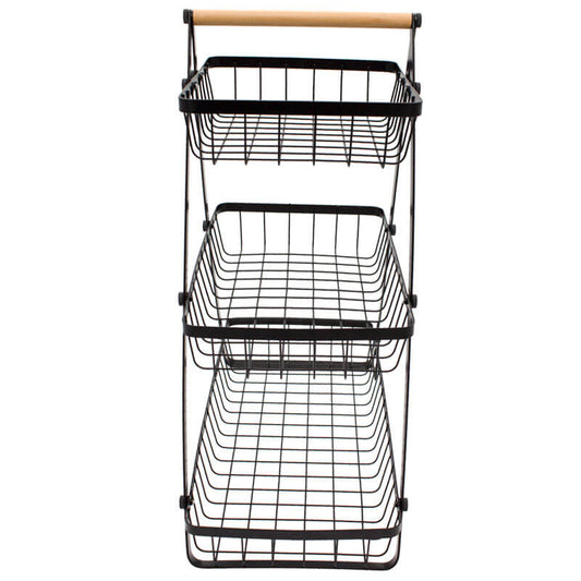 3 Tier Countertop Fruit Basket Holder Decorative Bowl Stand - Discount Dealz