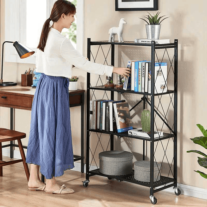 4 Layers Metal Folding Shelves