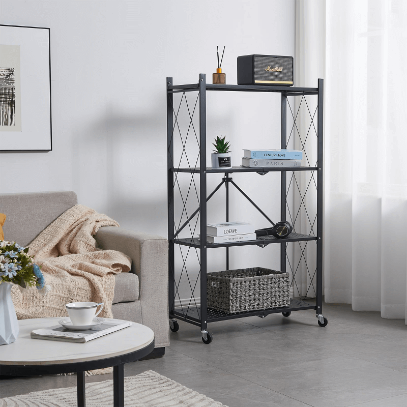 4 Layers Metal Folding Shelves