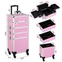 4 in 1 Professional Aluminium Makeup Cosmetics Travel Case