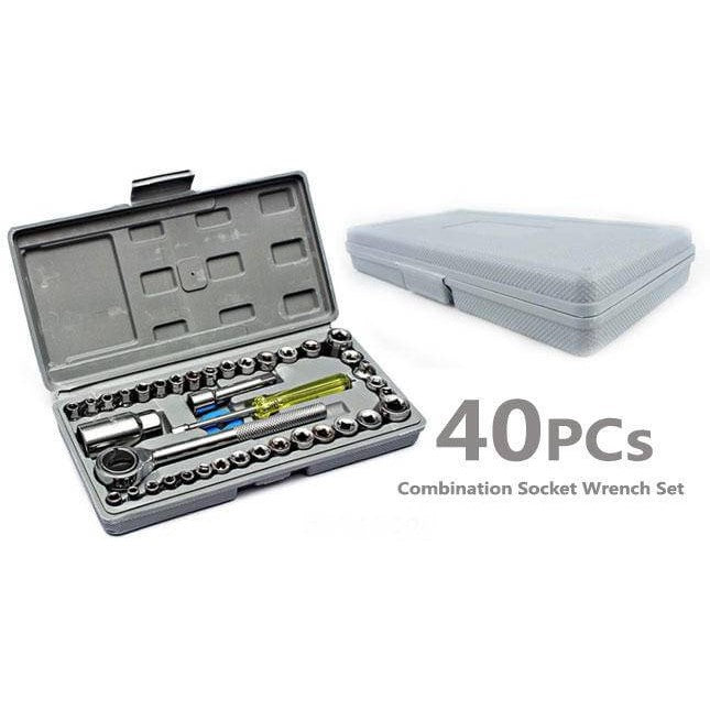 40 Piece Combination Socket Wrench Set