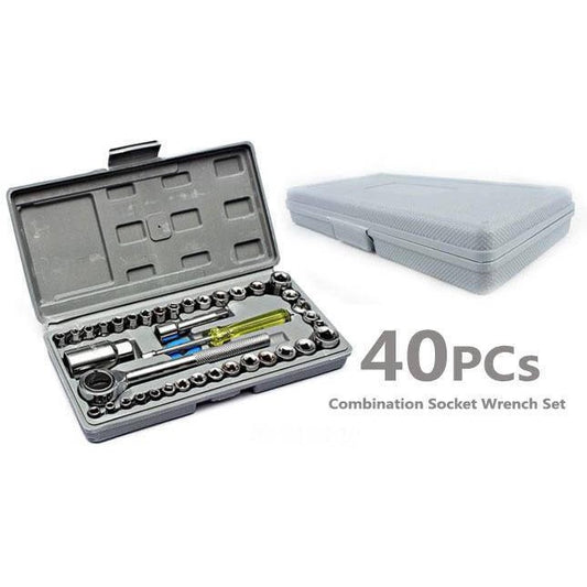40 Piece Combination Socket Wrench Set