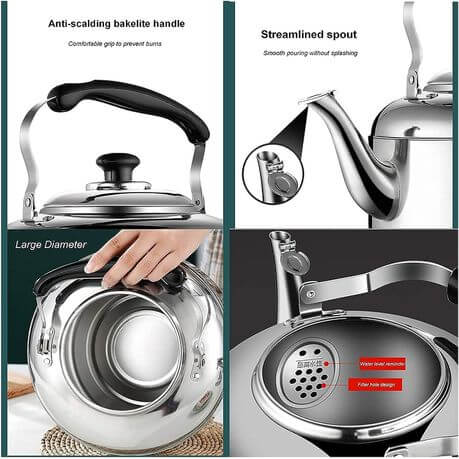 4L Steel Kettle with Sound