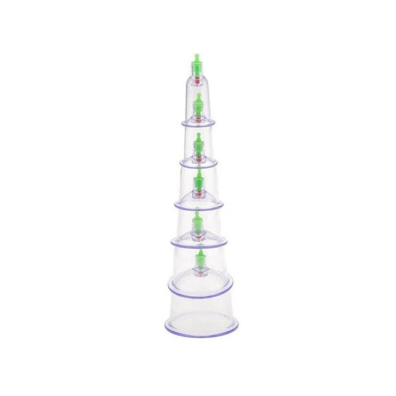6 Pcs Chinese Body Cupping Massage Suction Therapy
