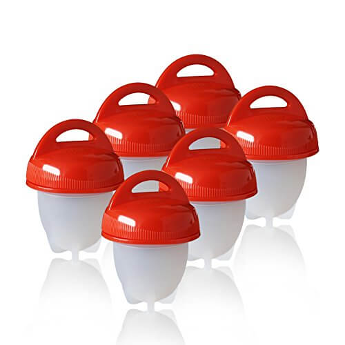 6 pcs Silicone Egg Boil Pods