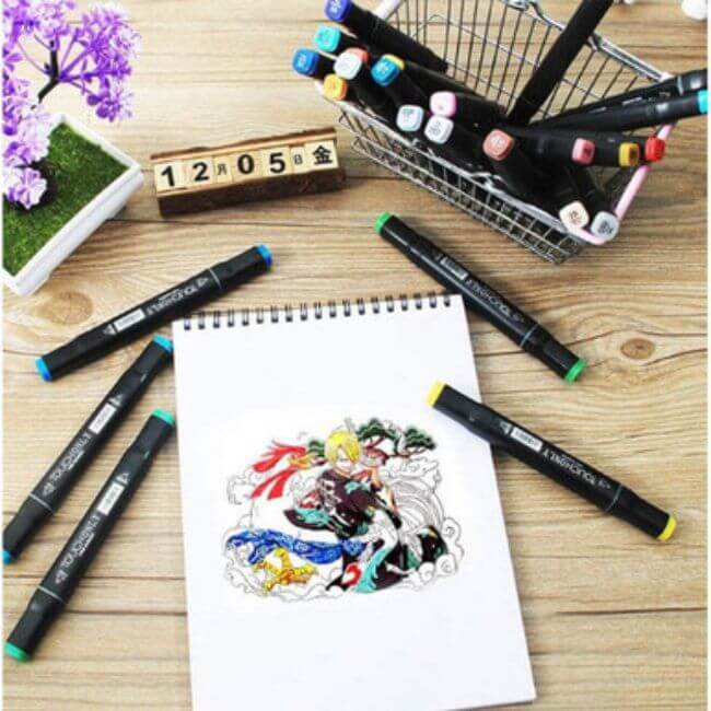 80Pcs Art Sketch Drawing Twin Marker Painting Pen Set - Discount Dealz