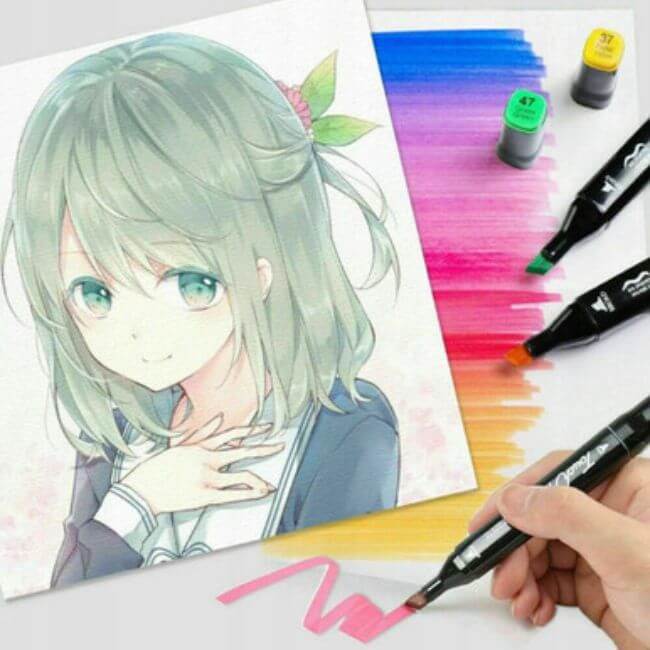 80Pcs Art Sketch Drawing Twin Marker Painting Pen Set - Discount Dealz