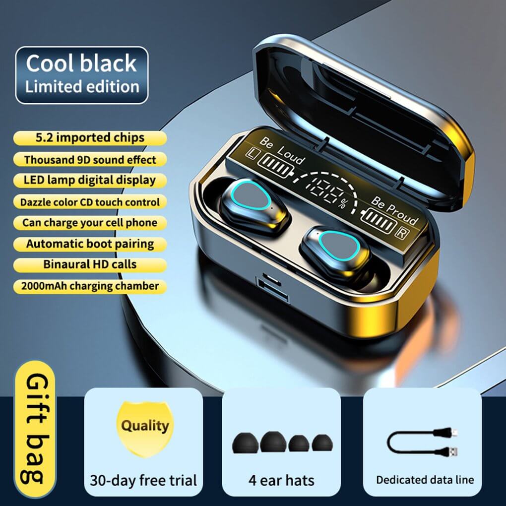 Digital Display BT Wireless Earphones