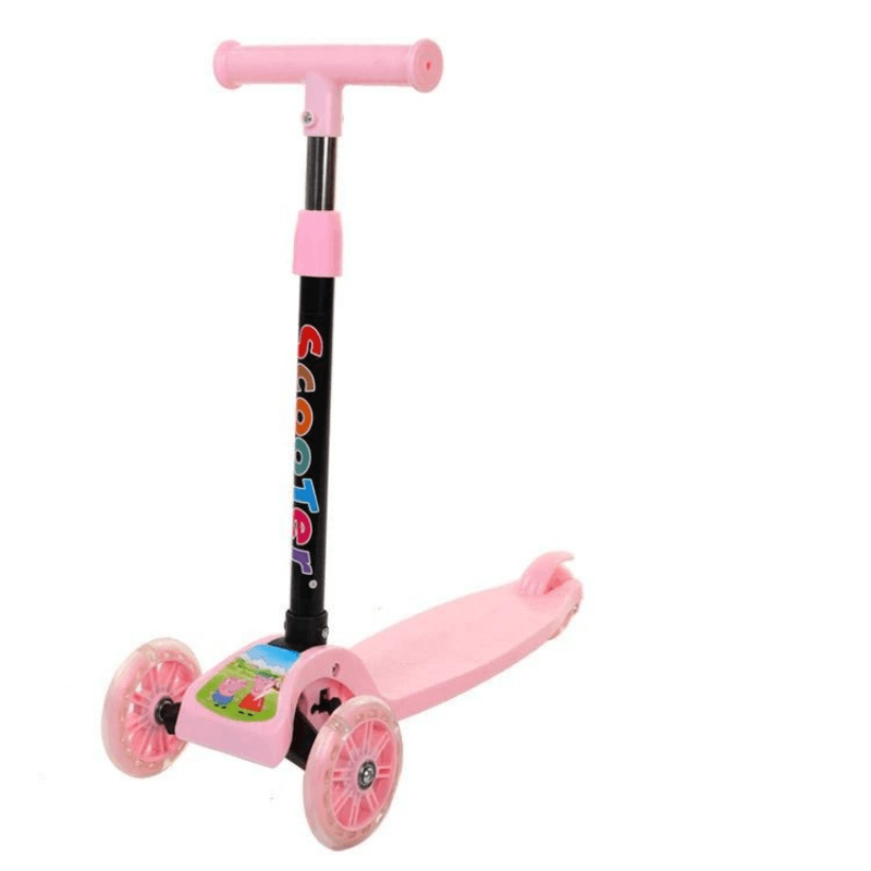 Folding Kids Scooter Tricycle Ride Toys with Flashing Light Wheels