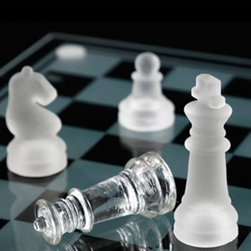 Glass Chess Set Large