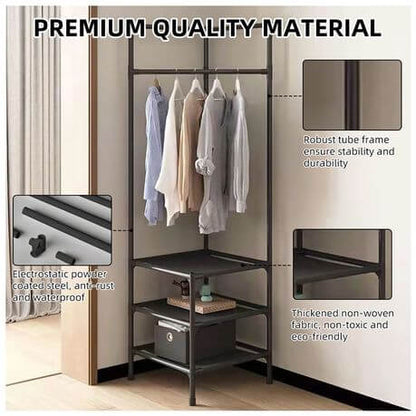 Multifunctional Floor Standing Corner Coat Rack
