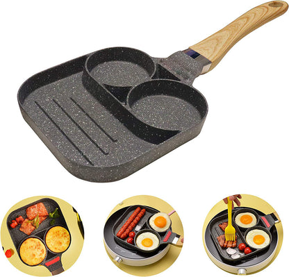 Non Stick Egg Frying Pan with 2 Hole - Discount Dealz