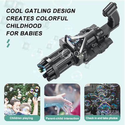 Outdoor Electric Gatling Bubble Guns For Kids