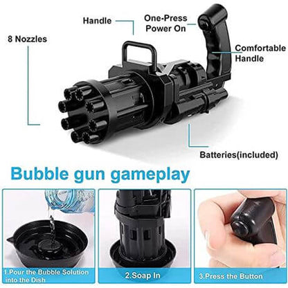 Outdoor Electric Gatling Bubble Guns For Kids