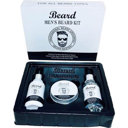 Set of 3 Men's Beard Master Grooming Kit - Discount Dealz