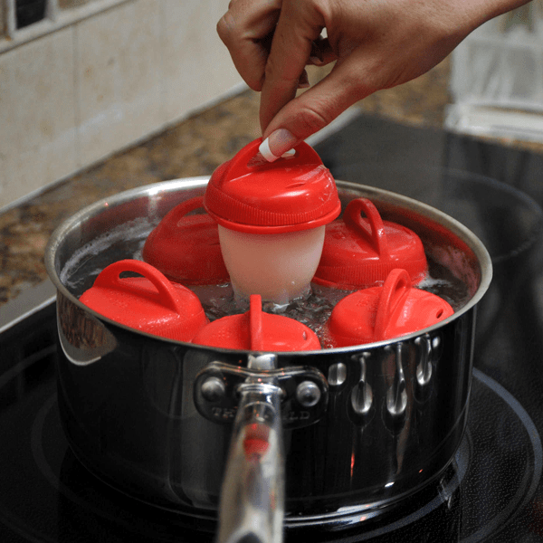 6 pcs Silicone Egg Boil Pods