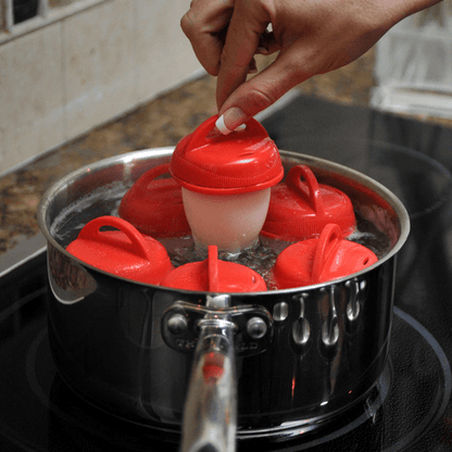 6 pcs Silicone Egg Boil Pods