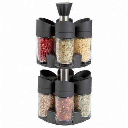 12 Pieces Double Layer Spice Rack Set2