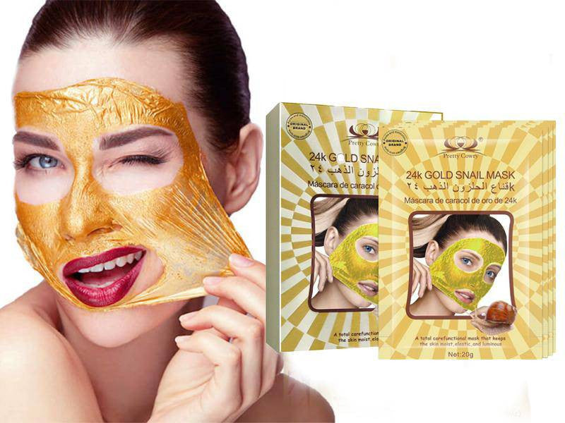 24k Gold Snail Tear Mask for Deep Cleaning and Firming Skin