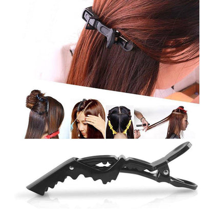 3Pcs Universal Crocodile Hairdressing Cutting Clamps Hair Grip Clips1