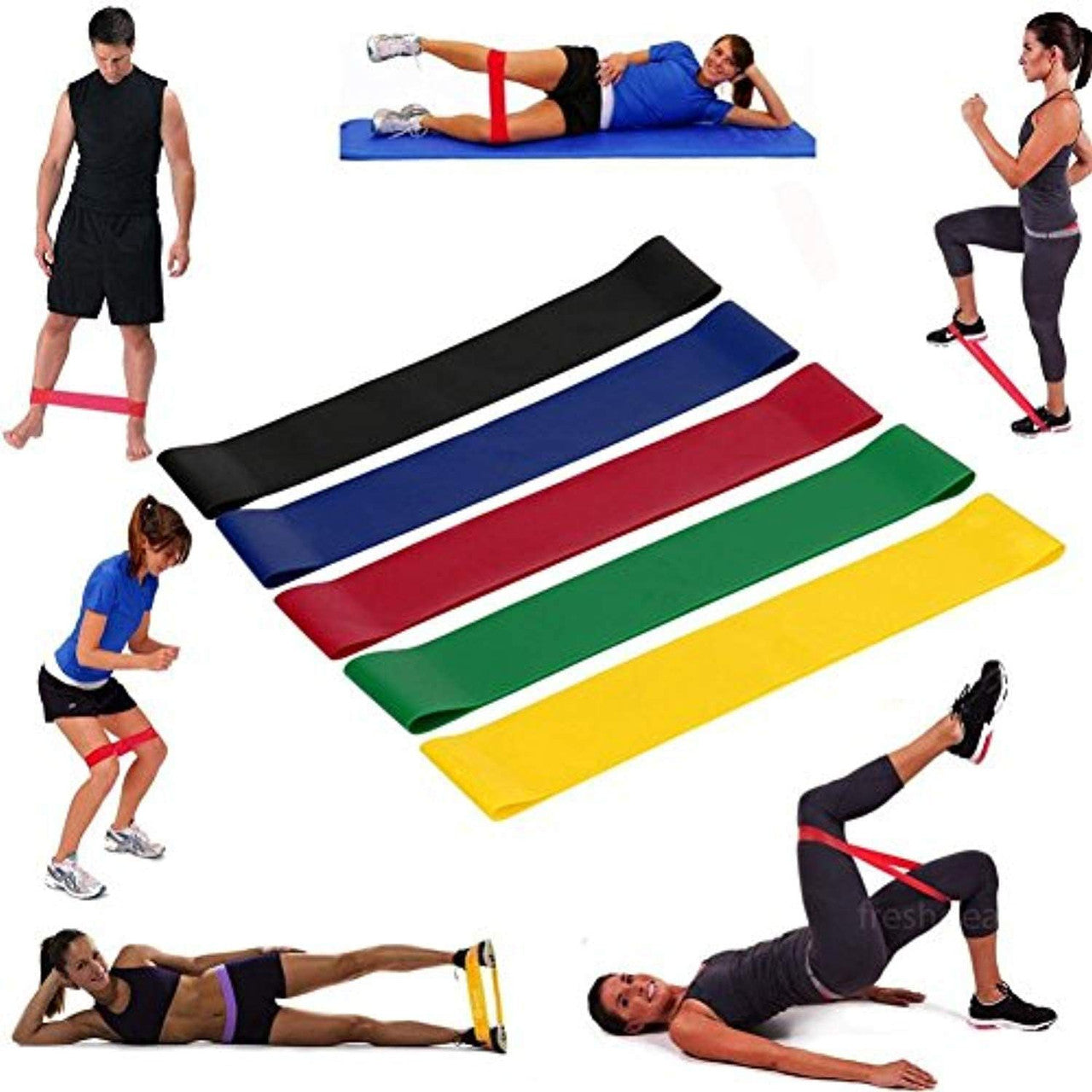 5 Pieces Exercise Resistance Belt