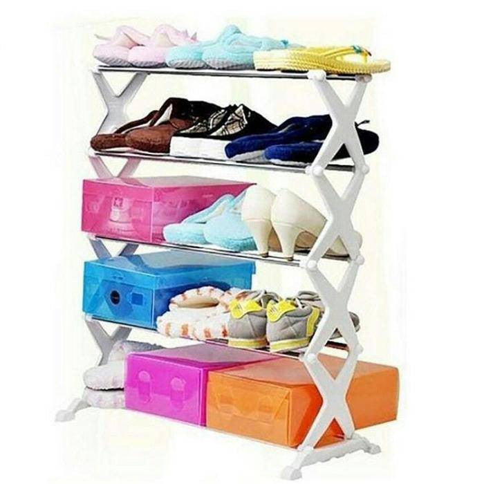 5 Tier Diamond Shoe Rack1